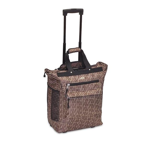 Everest Everest RC400WH-BRN Rolling Tote - Brown RC400WH-BRN